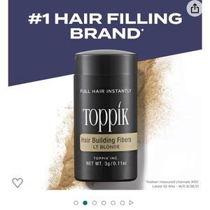 Toppix light blonde hair fibers brand new